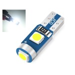 Led bec 3 smd 3030 soclu T5 pentru bord, de culoare alb